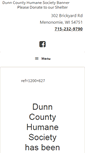 Mobile Screenshot of dunncountyhumanesociety.org